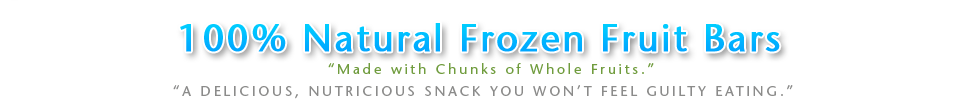 Fruti - all natural frozen fruit bars all of our flavors