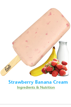Fruti - strawberry banana cream frozen fruit bar
