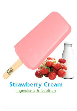 Fruti - strawberry cream frozen fruit bar