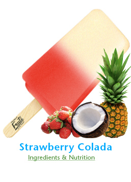 Fruti - Strawberry Colada frozen fruit bar